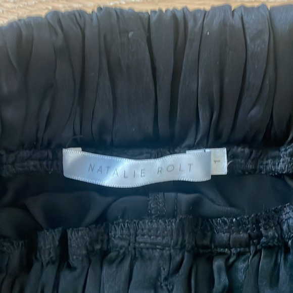 Natalie Rolt Lola Silk Boxer Shorts in Black - Picture 4 of 7